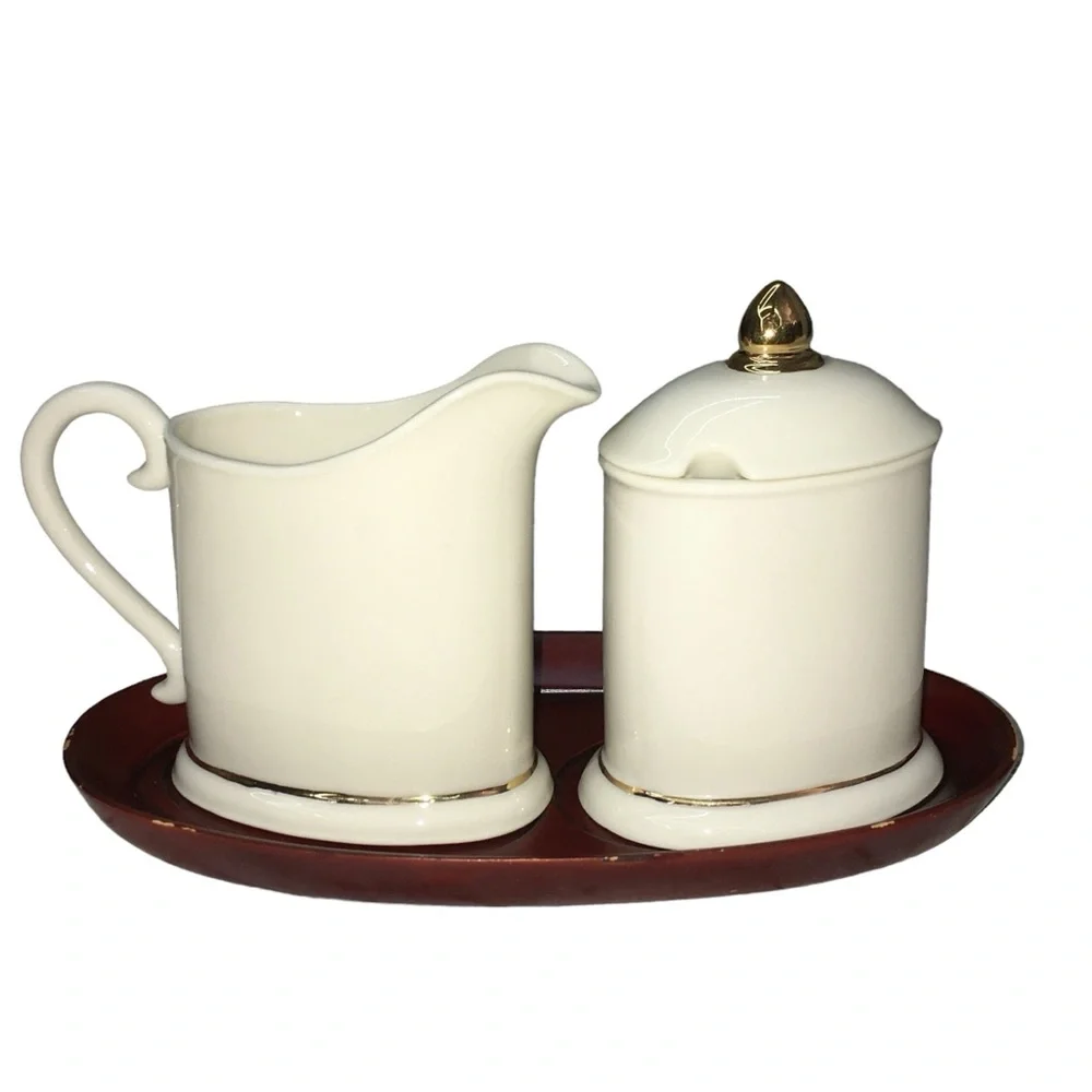 Vtg AVON Thomas Kinkade Sugar Creamer Set - Painter of Light - Vintage